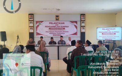Pelantikan dan Pengambilan Sumpah Perangkat Desa Papayan Tahun 2026 Digelar Hikmat