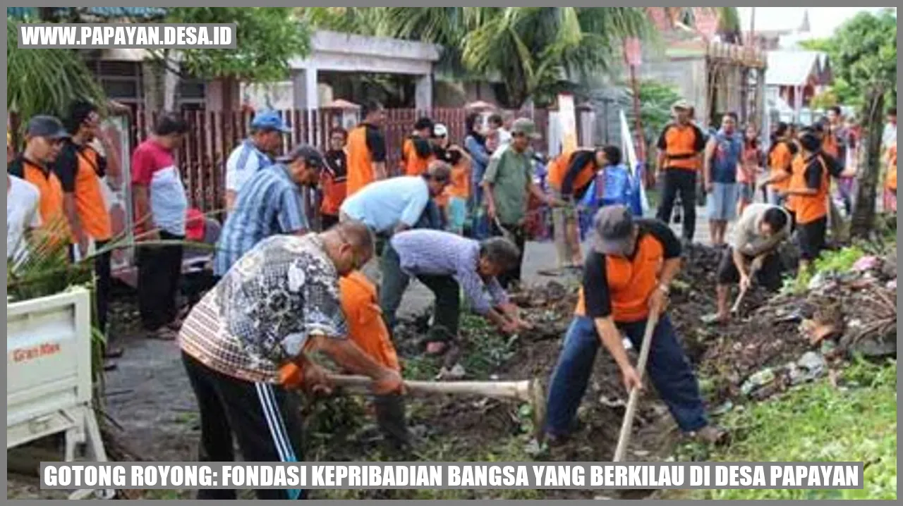 Gambar Gotong Royong: Fondasi Kepribadian Bangsa yang Berkilau di Desa Papayan