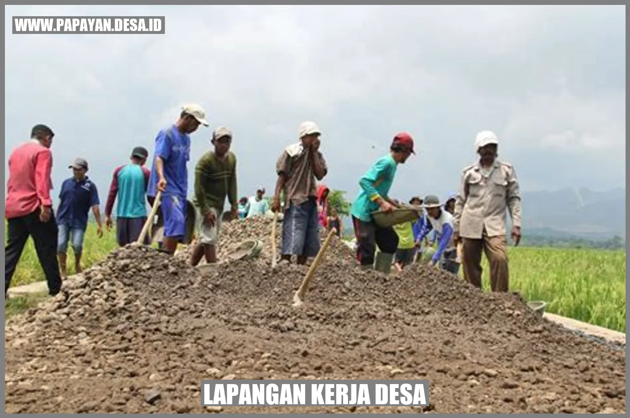 Lapangan Kerja Desa