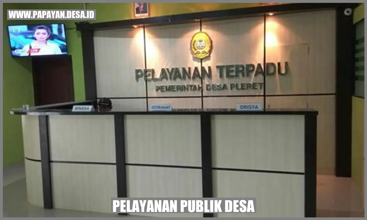 Pelayanan Publik Desa